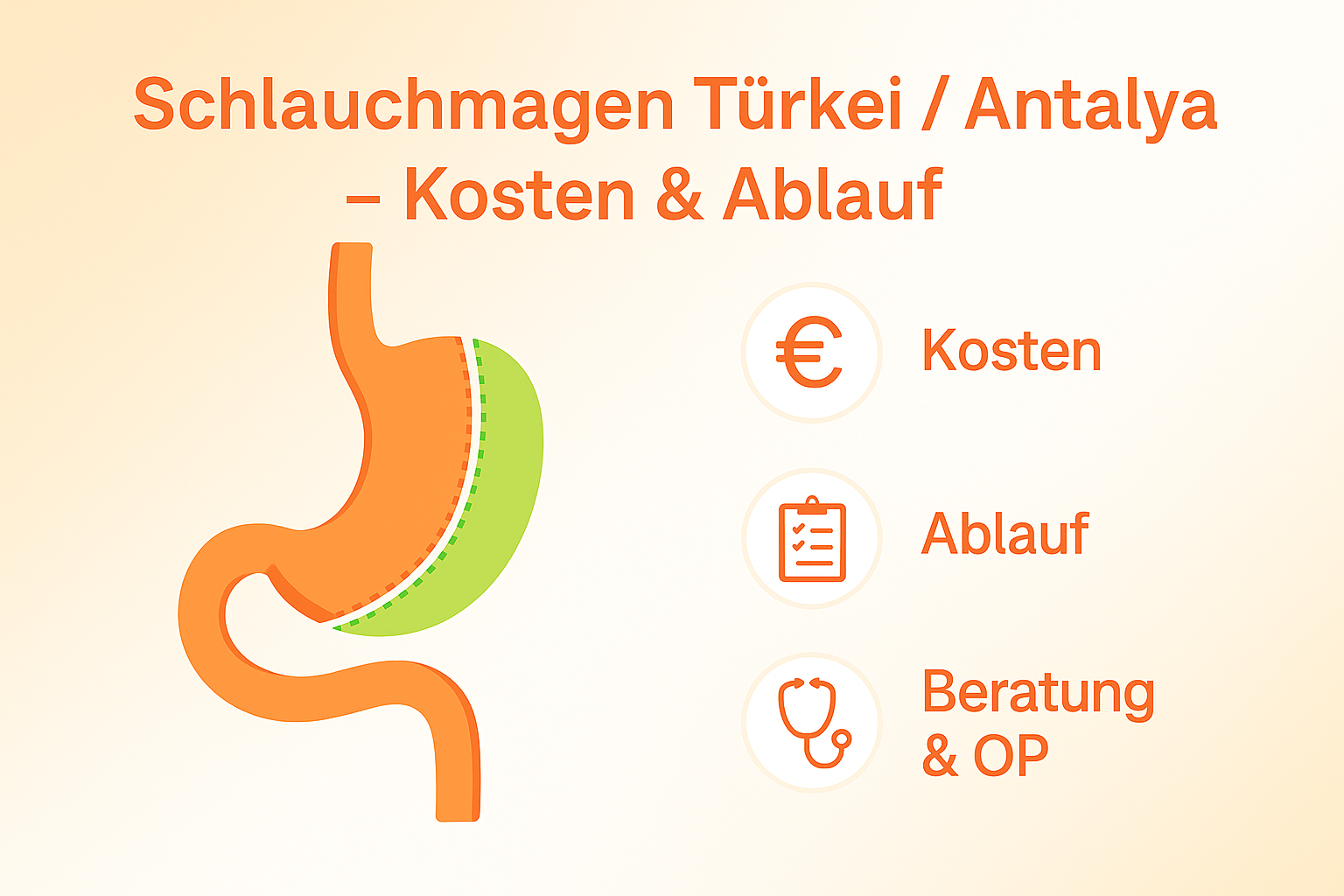 Schlauchmagen Türkei Antalya – Kosten Ablauf​